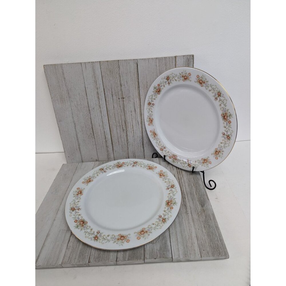 International Brighton Collection Claridge 8302 Porcelain Set of 2 Dinner Plates